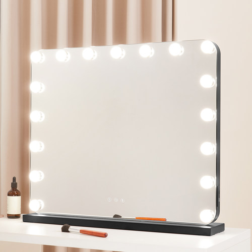 桌面台式化妆镜带灯LED灯泡梳妆