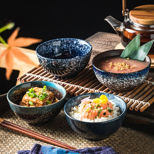 创意早餐碗 新款 日式 饭碗陶瓷碗小碗 家用米饭碗汤碗调料碗点心碗