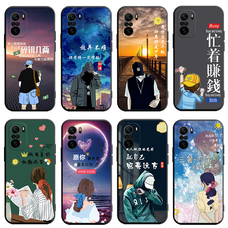适用于红米k40pro手机壳xiaomiK40pro防摔红迷K4opro全包redmiK40pro小清新K40por卡通小米M2012K11C软保护套