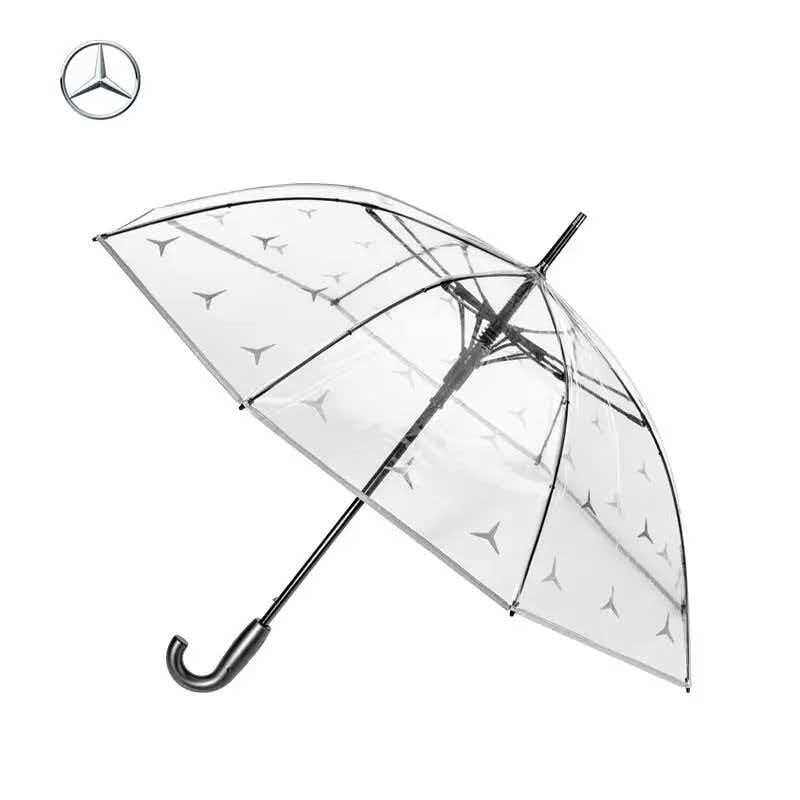 透明雨伞奔驰厂家原装精品非折叠伞
