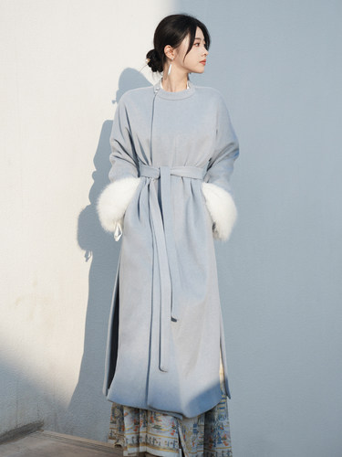 今时月2023冬季百搭毛呢外套