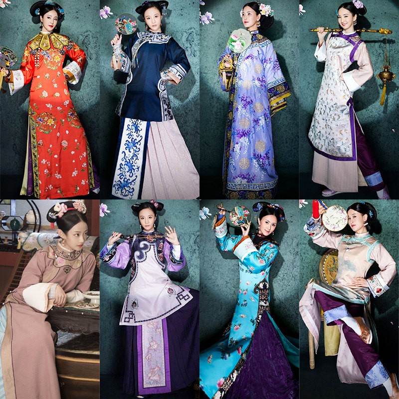 清朝格格服饰清代,清朝格格服饰服装,清朝格格服饰_大山谷图库