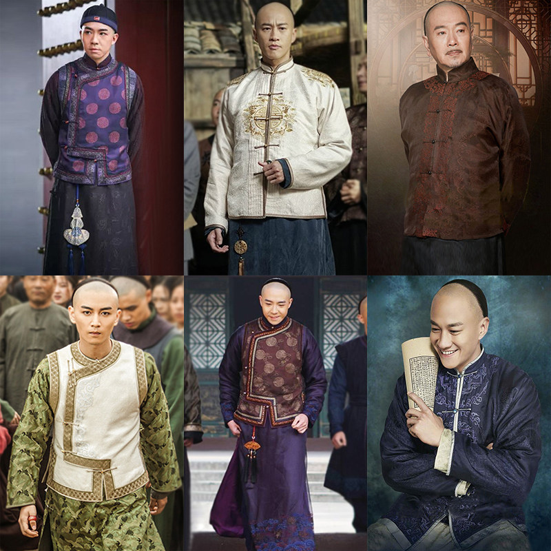 影视那年花开月正圆同款古装民国老爷服装长衫长袍影楼写真演出服