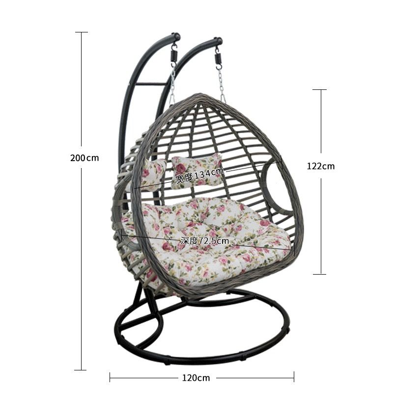 网红吊椅双人吊篮藤椅卧室吊床秋千懒人家用吊兰椅阳台成人摇篮椅