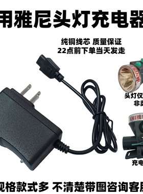 通用雅尼YN9833 9811 612 7677 7922 7736TQ1Q3Q31头灯双孔充电器