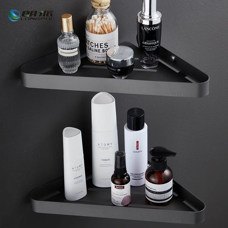 304不锈钢三角篮酒店工程浴室置物架卫生间角架平板收纳架免打孔