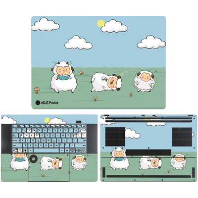 华硕创16电脑贴纸创13卡通定制膜