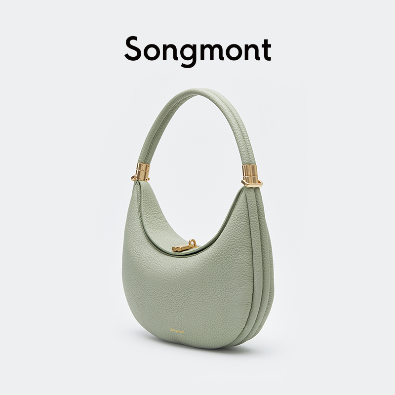 Songmont松月系列中号月弯包设计师款月牙包春夏新品单肩腋下包