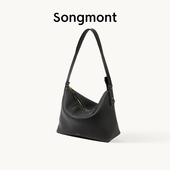Songmont山下有松循迹系列浅行Ⅱhobo包牛皮单肩腋下通勤饺子包女