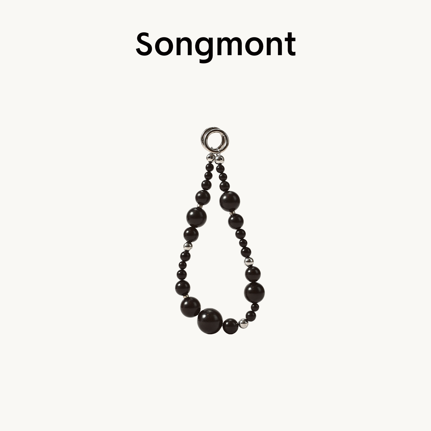 Songmont山下有松檀木珠挂链时尚高级感挂饰包包挂件配饰