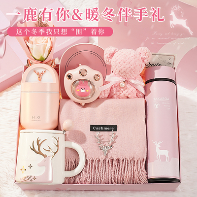 新年礼物送女生闺蜜暖冬围巾