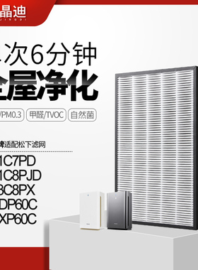 适配松下空气净化器滤芯F-ZXPS60C过滤网F-61C7PD过滤芯除甲醛