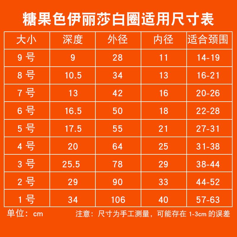 糖果软头套圈圈圈狗宠物圈耻辱防色伊丽莎白加深大型犬咬舔项圈