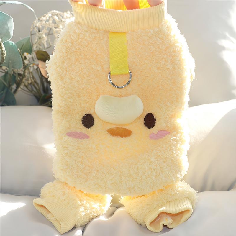 小狗狗衣服宠物秋冬装泰迪比熊雪纳瑞小型犬搞怪动物牵引四脚绒衣