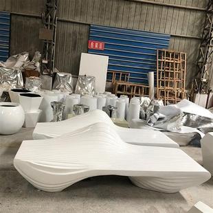 玻璃钢座椅创意靠背沙发商场休闲椅景观户外坐凳公共休息区椅子