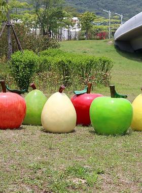 户外玻璃钢大型仿真水果蔬菜雕塑白菜农庄草莓南瓜生态园装饰摆件