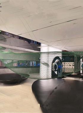 定做大型海洋仿真动物落地摆件不锈钢镂空鲸鱼雕塑抽象室外艺术品