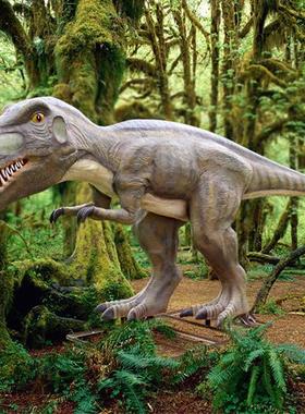 玻璃钢恐龙雕塑侏罗世纪霸王龙大型户外游乐场摆件园林景观装饰品