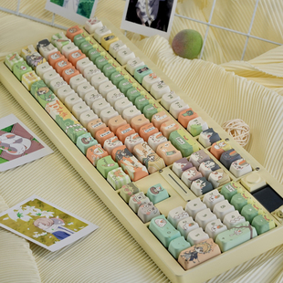 可爱客制化键盘键帽MOA高度 130键热升华个性 夏目友人帐 仅键帽