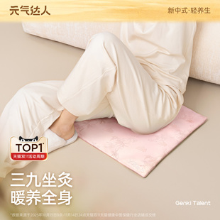 元 气达人艾草坐垫电加热坐灸垫艾绒热敷垫子艾灸蒲团臀部屁股座垫