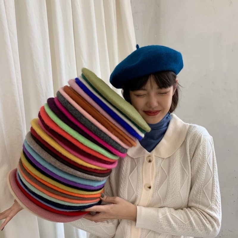 女朋友生日礼物高端大气 浪漫短发帽子搭配帽子女韩版潮适合短发