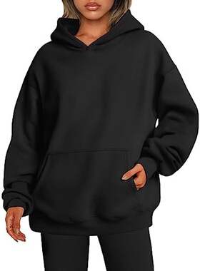 Women's autumn thick hooded sweatshirt女装秋厚连帽卫衣