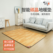 日月韩国碳晶地暖垫石墨烯地热垫客厅电热地毯移动加热地垫电热板
