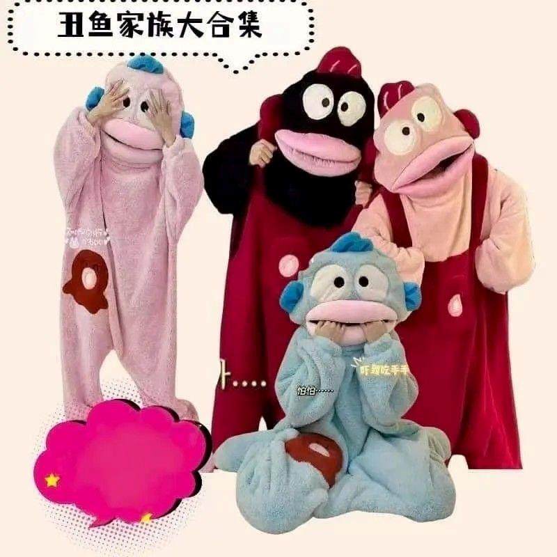 小丑鱼连体可爱卡通大嘴