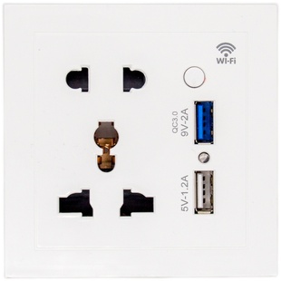 涂鸦智能wifi插座86型无线控制10A电计量USB墙壁开关五孔定时家用