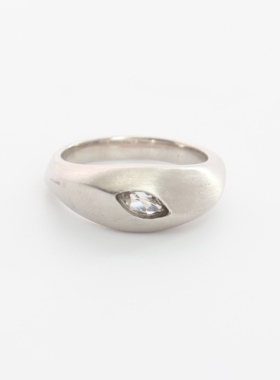 SUSISOMOS光影流转戒指白水晶女