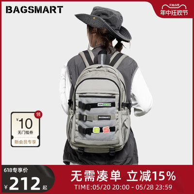 bagsmart机能双肩包中性大容量