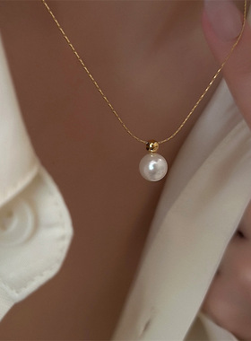 十三行韩国老板娘小灯泡珍珠项链