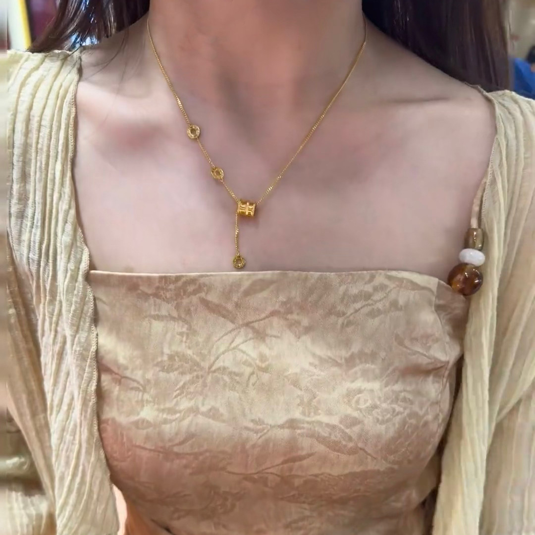 有质感有品位网红爆款流苏小蛮腰项链轻奢小众设计不掉色锁骨链潮