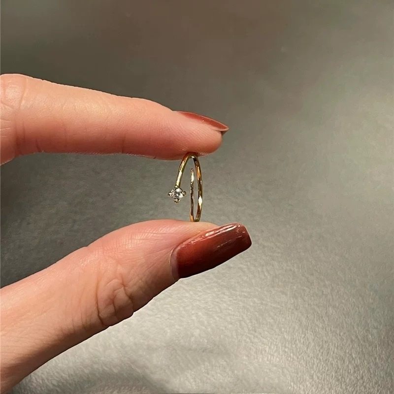 自制S925通体纯银镀14K金戒指女