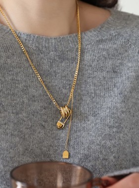 不掉色~小众高级轻奢三环曲别针