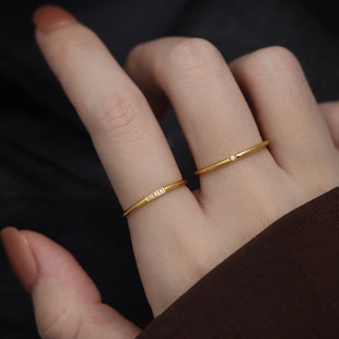 极细!不掉色戒指女小众设计高级感厂家直销批发不包邮!!!!!