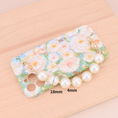 珍珠手机壳链法式 风DIY珍珠链手腕手提斜挎链条挂绳配件挂饰单买