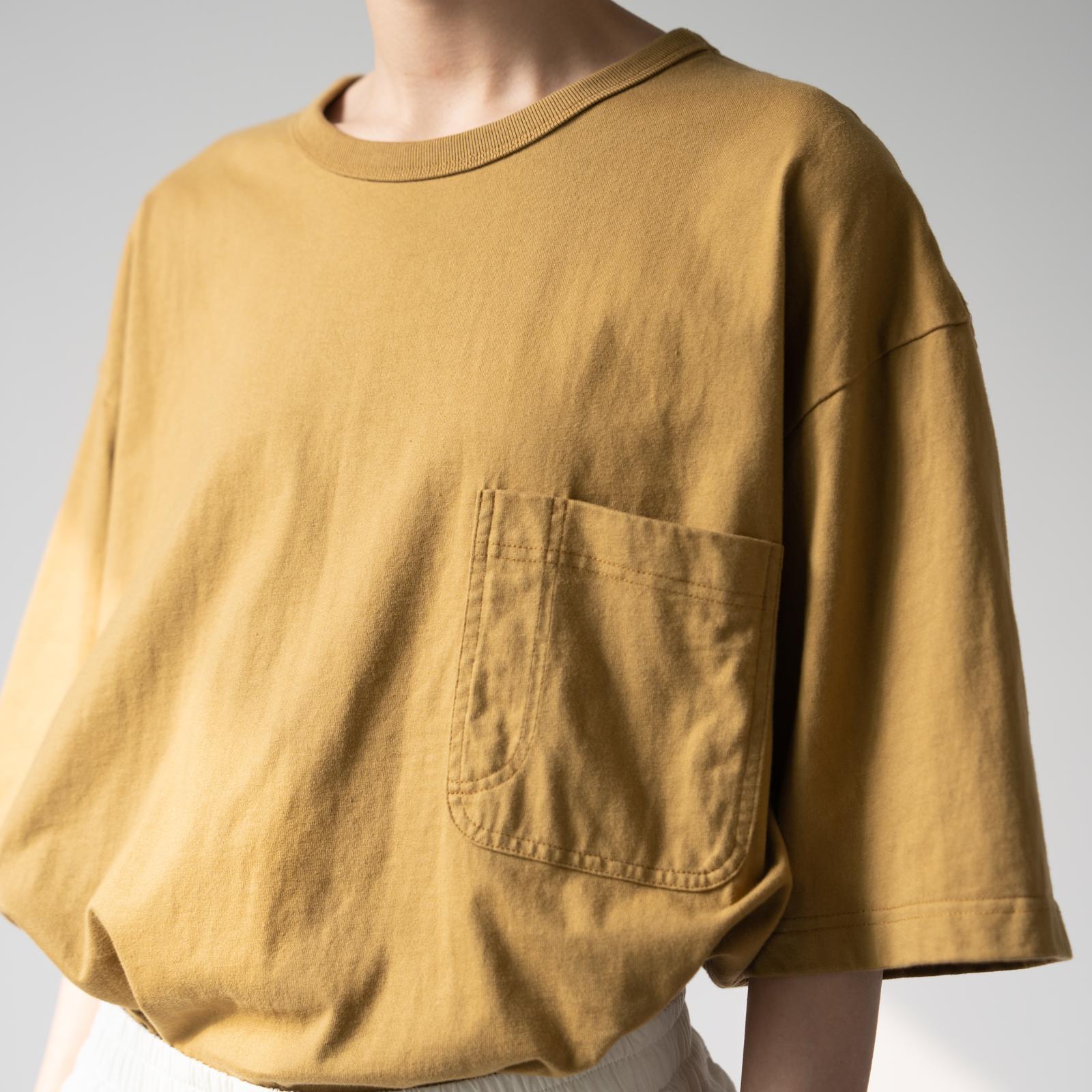 WHIMIN工装风格口袋水洗短袖t恤