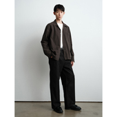 WHIMIN 男女同款 日本近江晒肌理纯棉长袖 衬衫