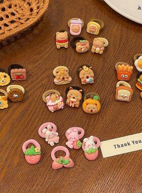 女孩卡通小皮筋儿童发圈可爱头绳高弹力扎马尾辫子公主风新款头花