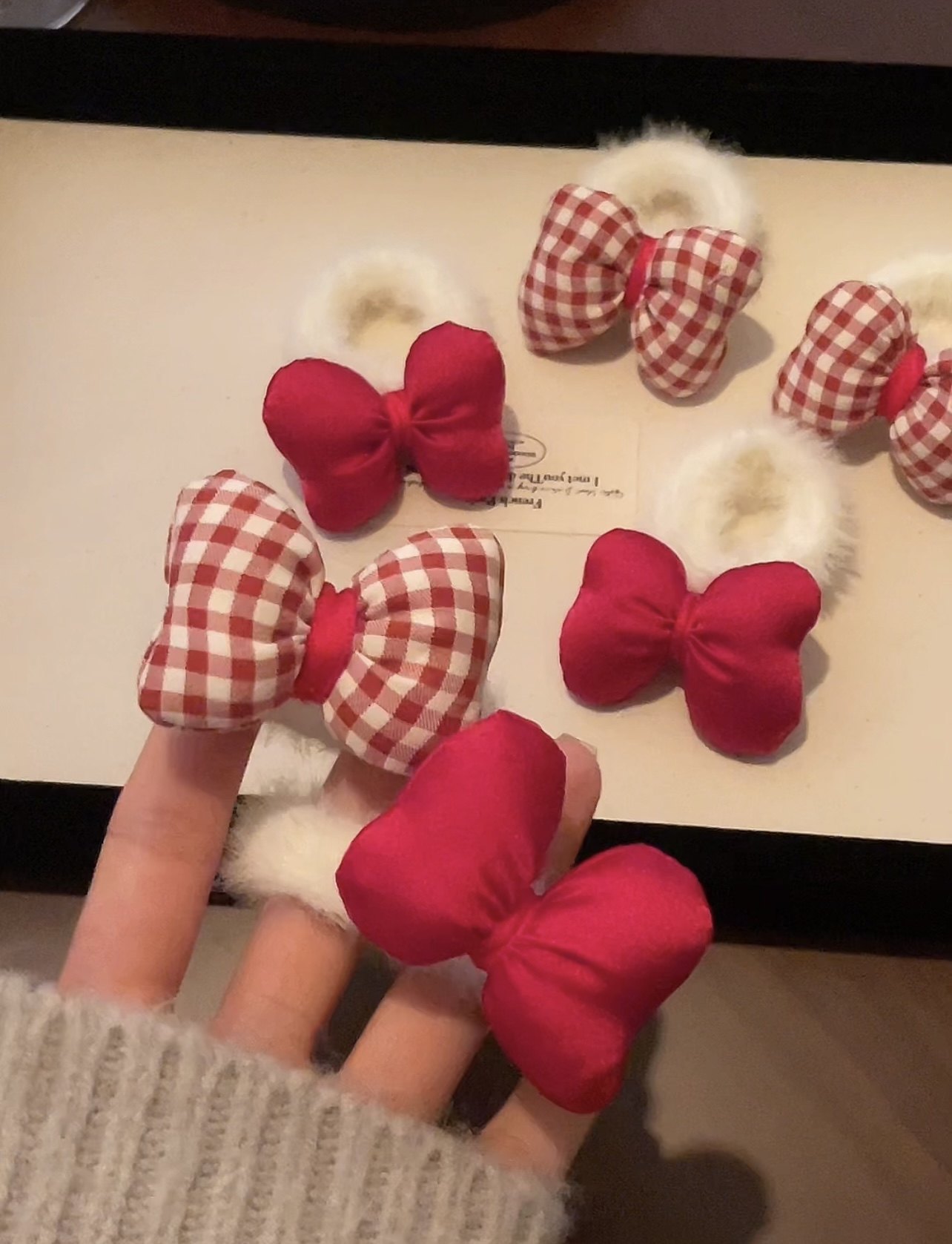 儿童白毛绒蝴蝶结发圈小女孩可爱公主风头绳秋冬新款扎马尾高弹力,童装/婴儿装/亲子装,发饰,淘宝优惠券,粉丝福利购,淘宝优惠卷