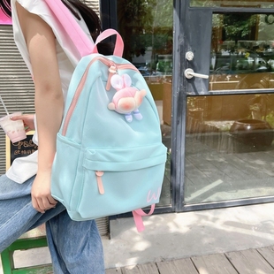 多巴胺学院风女孩小学生双肩背包轻便初中生女生书包2025新款高中生高颜值耐脏防水结实耐用大容量女双肩背