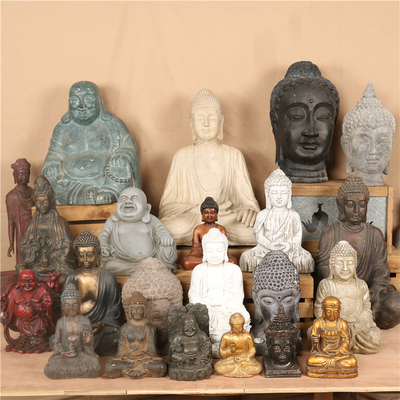 复古怀旧禅意树脂佛像佛头