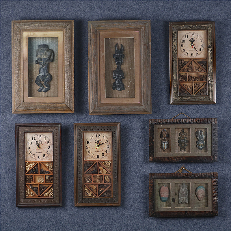 美式复古做旧木质挂画挂板