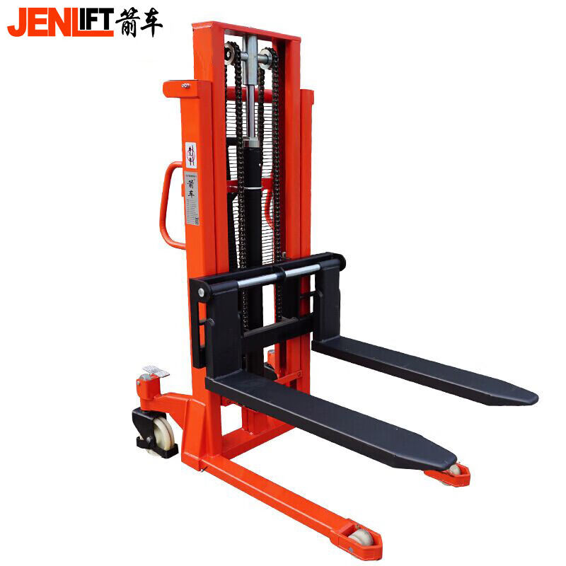 箭车（JENLIFT）叉车手动液压堆高车托盘装卸堆垛车载重1.5吨升高