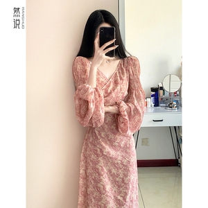 早春2026新款茶歇法式高级感温柔风碎花仙女裙子气质连衣裙女神范