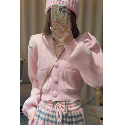 短款针织毛衣百搭修身显瘦