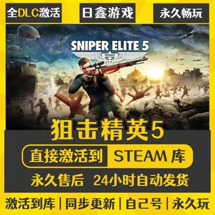 买一送一【狙击精英5】激活码CDKEY全DLC国区游戏入库全球激活