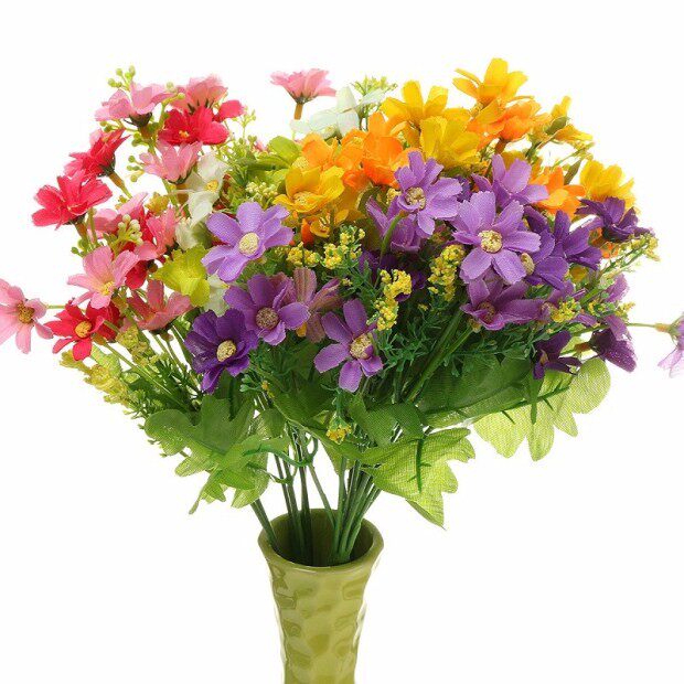 beautiful daisy flowher 1 bouquet 28 head artificial flowers