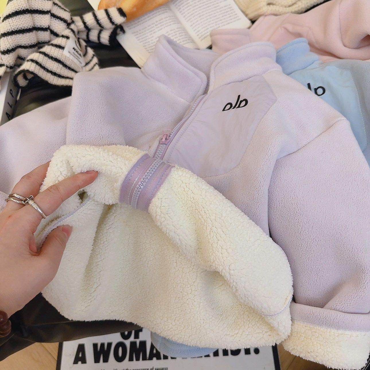 奥利绒女童绒加外套秋冬季双面绒卫衣保暖上衣立领拉链衫加厚棉衣,童装/婴儿装/亲子装,普通外套,淘宝优惠券,粉丝福利购,淘宝优惠卷